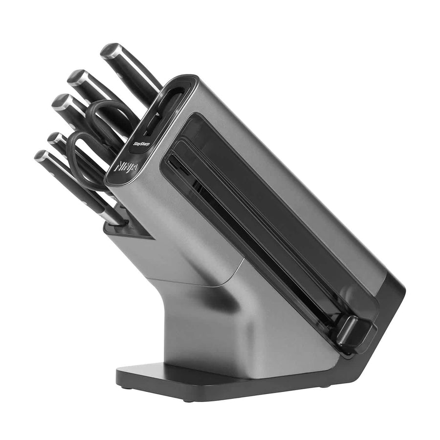 Bloc De 6 Couteaux Ninja Staysharp En Acier Inoxydable Noir K32006eu