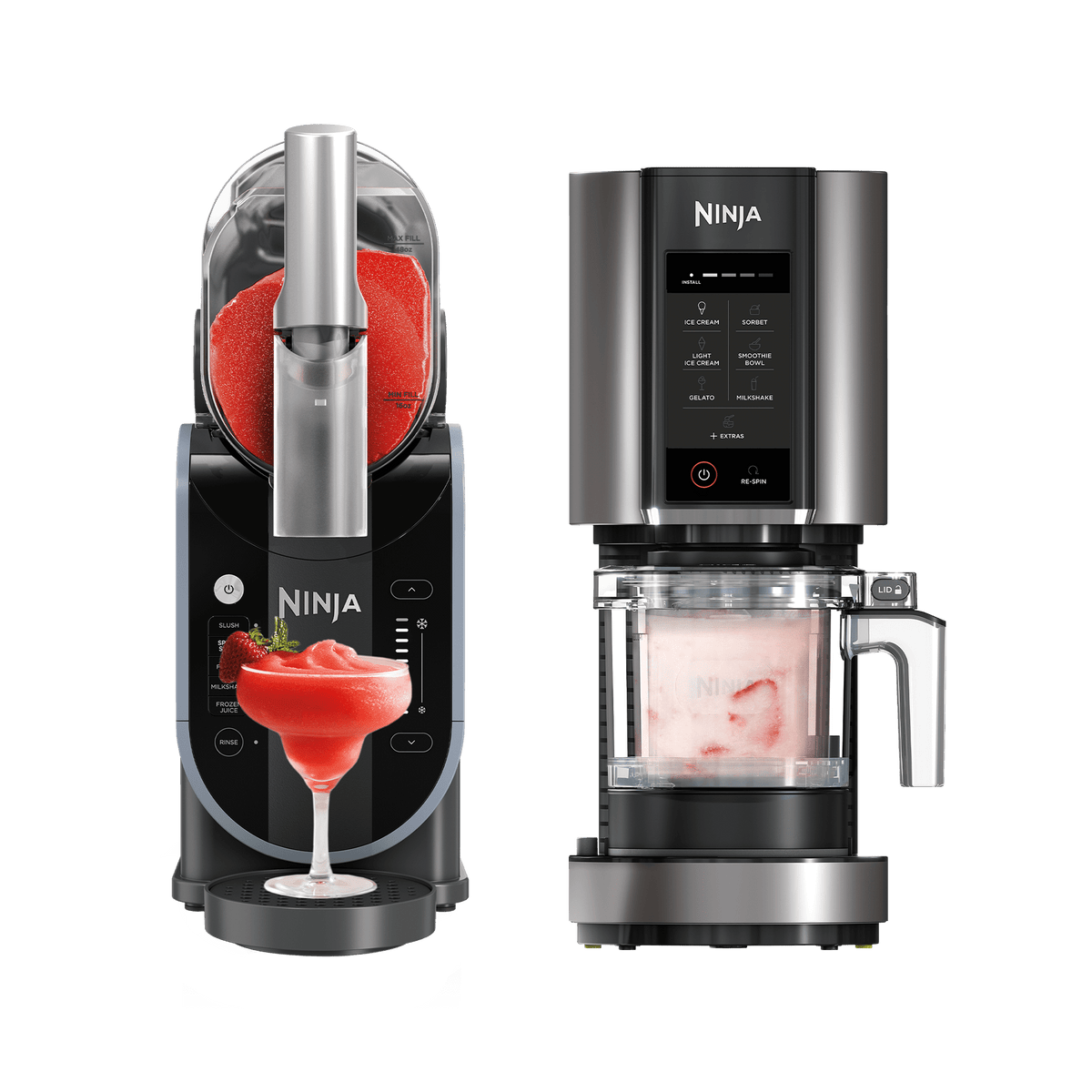 Pack Machine A Glace%C2%A0ninja%C2%A0creami 7 En 1 Et Machine A Boissons Glacees%C2%A0ninja%C2%A0slushi