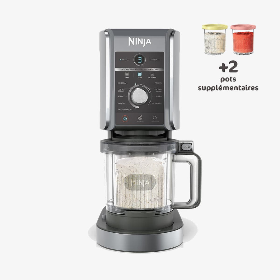 Pack Machine A Glace Ninja Creami Deluxe 10 En 1 Et 4 Pots