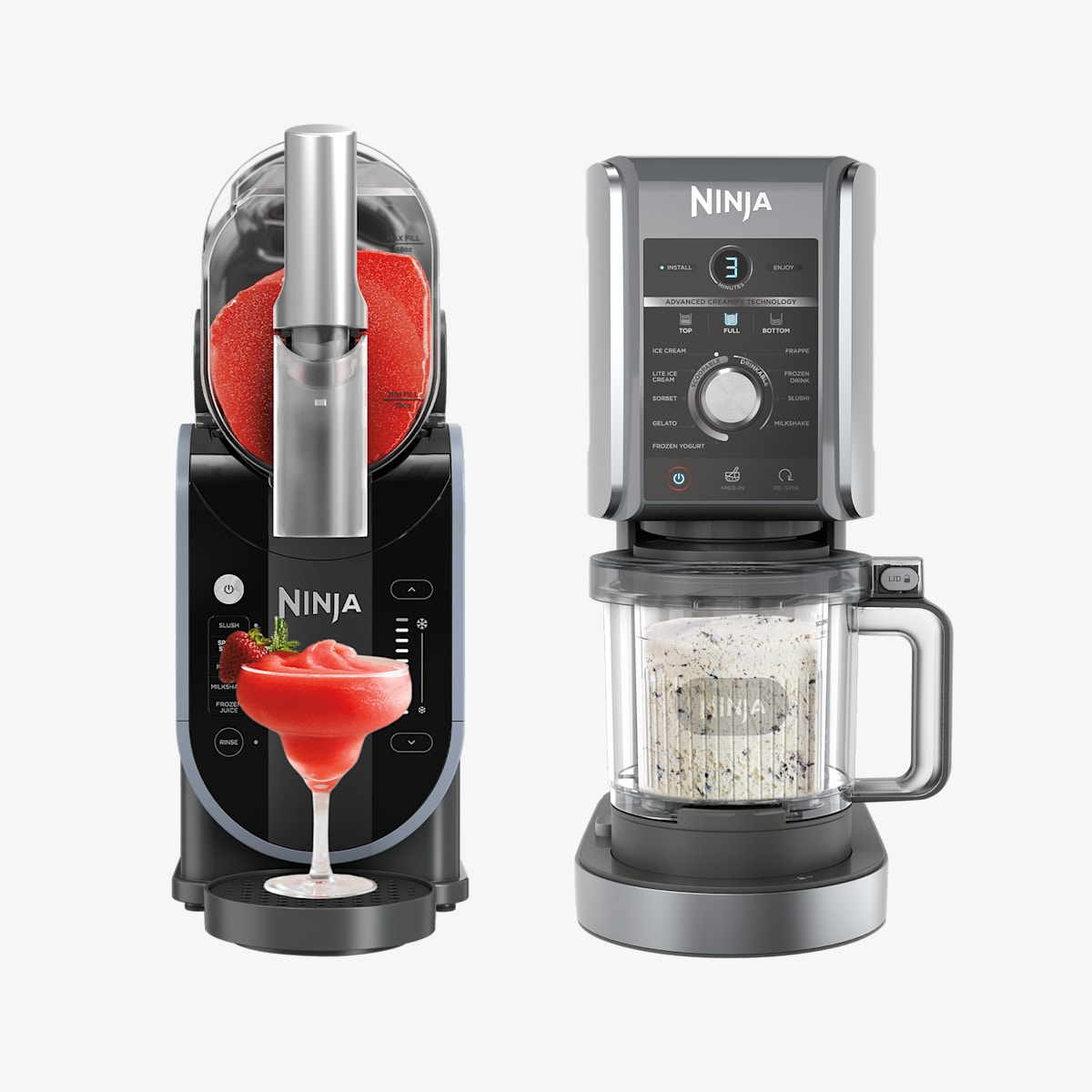 Machine A Glace Ninja Creami Deluxe 10 En 1 Glaces Sorbets Et Gelato Maison Nc502eu