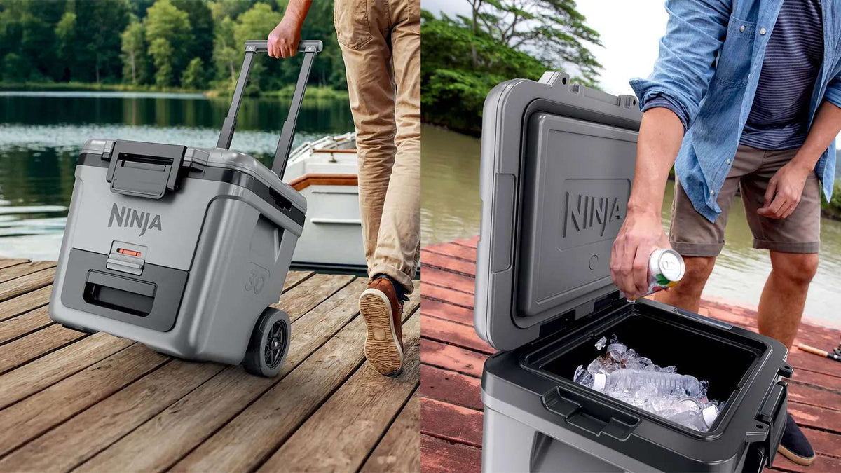 Ninja Frostvault 28 L Glaciere Roulante Avec Zone Seche Gris Ardoise Fb230eugy