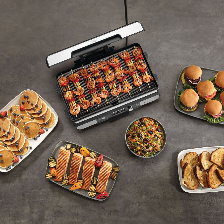 Grill Et Plancha Xl Dinterieur Ninja Sizzle Pro Avec Revetement Antiadhesif Gx101eu