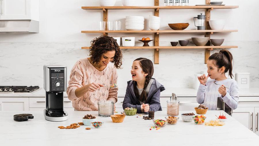 Machine A Glace Ninja Creami Deluxe 10 En 1 Glaces Sorbets Et Gelato Maison