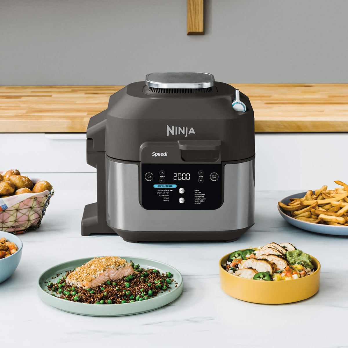 Multicuiseur Rapide Et Air Fryer Ninja Speedi 12 En 1 5.7 L   Noir