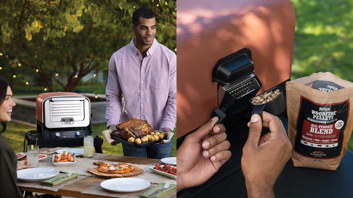 Four d'extérieur Ninja Woodfire 8-en-1 – Pizza, Grillades, Fumage et Air Fry OO101EU