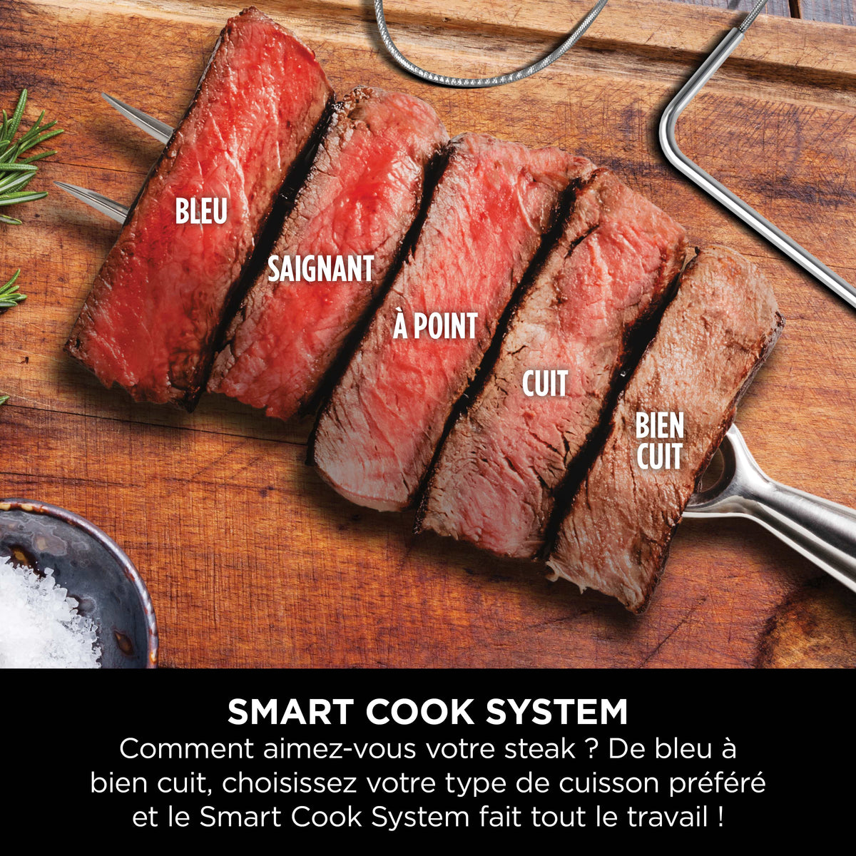 Barbecue électrique et fumoir Ninja Woodfire Pro XL avec thermosonde Smart Cook OG850EU