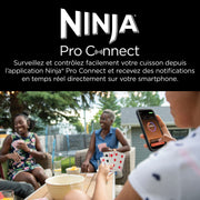 Pack Barbecue électrique et fumoir Ninja Woodfire Pro Connect XL avec support et housse