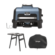 Pack Barbecue électrique et fumoir Ninja Woodfire Pro Connect XL avec support et housse