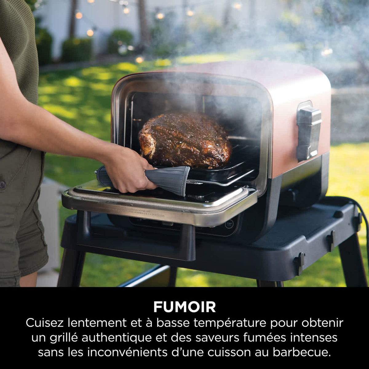 Four d'extérieur Ninja Woodfire 8-en-1 – Pizza, Grillades, Fumage et Air Fry OO101EU
