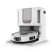 Robot aspirateur et laveur Shark ThermaCharged PowerDetect avec séchage à chaud – Blanc