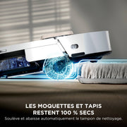 Shark PowerDetect Luxe UV Reveal, robot aspirateur laveur 2-en-1, Vert