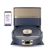 Shark PowerDetect Luxe UV Reveal, robot aspirateur laveur 2-en-1, Bleu