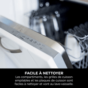 Air Fryer Ninja DoubleStack, verticale, 7.6L, 6-en-1, Noir – image 14