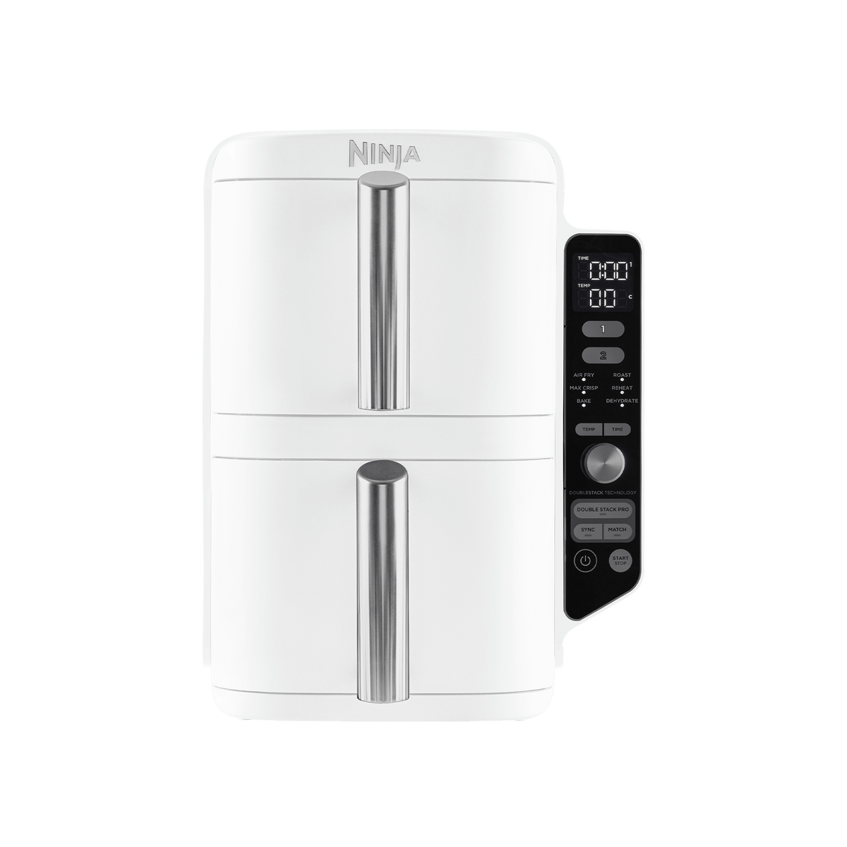 Air Fryer Ninja DoubleStack XL, verticale, 9.5L, 6-en-1 – Blanc