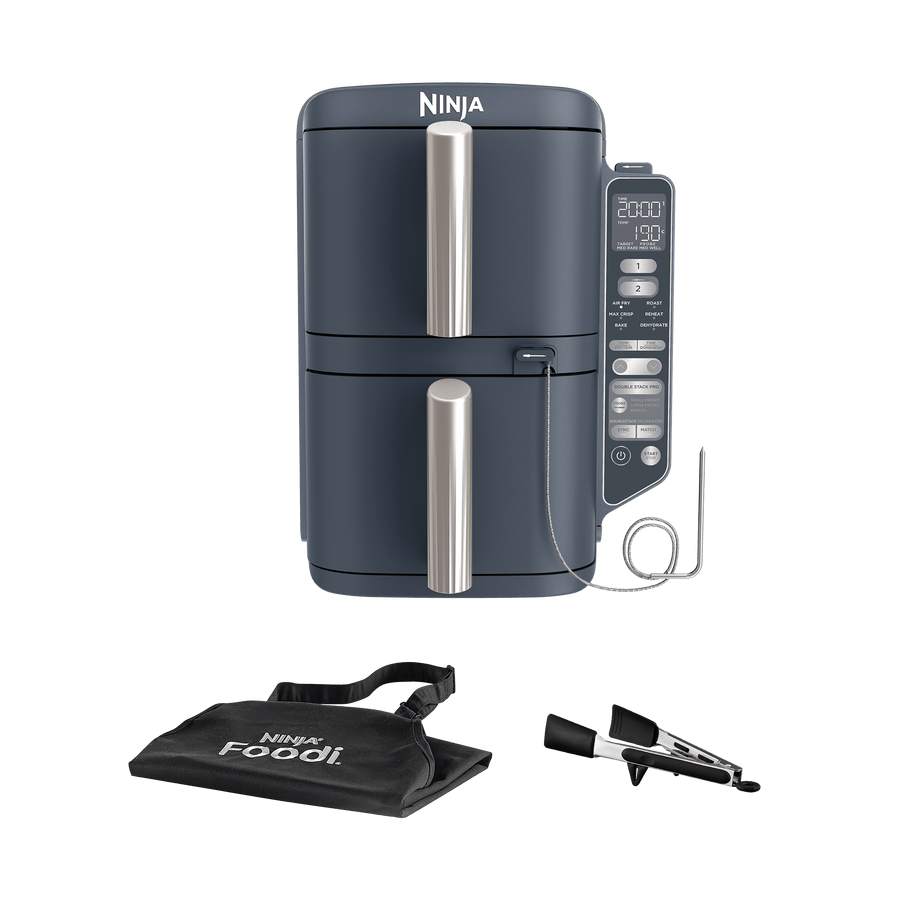 Air Fryer Ninja DoubleStack XL, verticale, thermosonde intelligente, 9.5L, 6-en-1