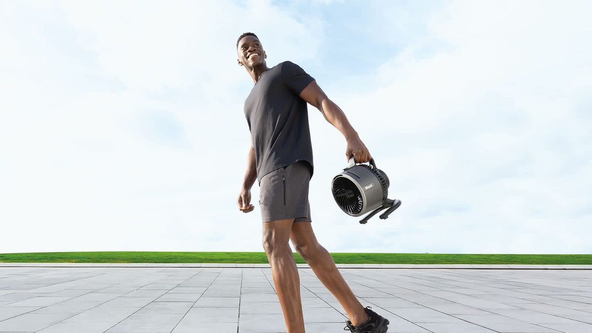 Ventilateur portable avec brume Shark FlexBreeze HydroGo – Vert