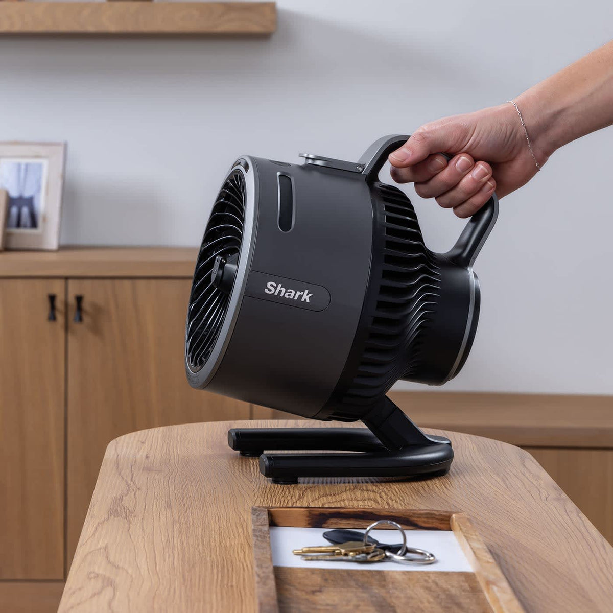 Ventilateur portable avec brume Shark FlexBreeze HydroGo – Vert