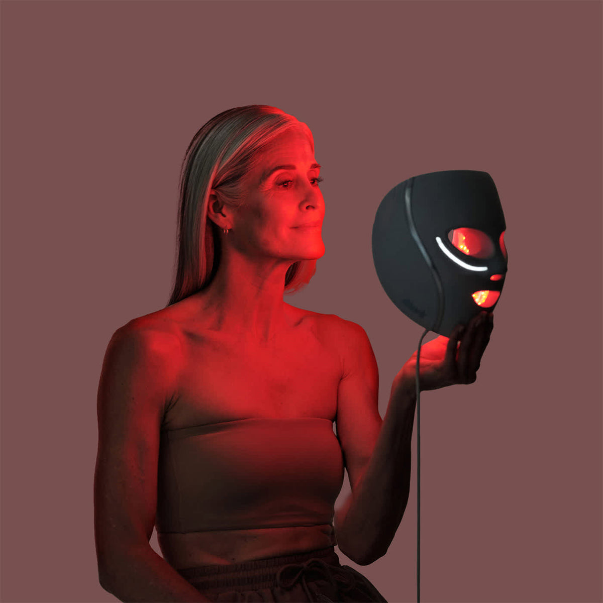 Masque LED Shark CryoGlow avec rafraîchissement du contour des yeux - Bleu Givré