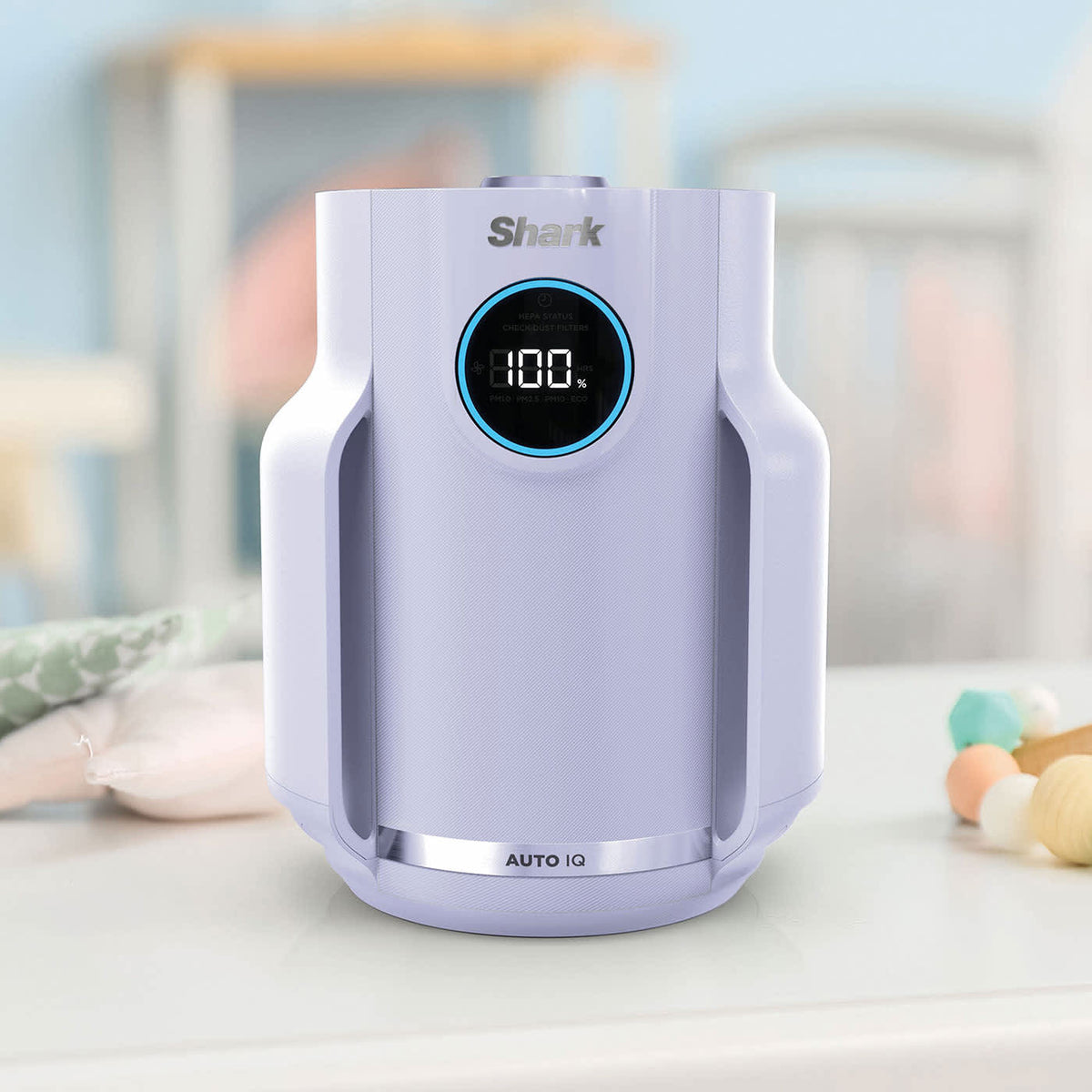 Purificateur d’air Shark NeverChange Compact Pro, filtre 5 ans - Blanc
