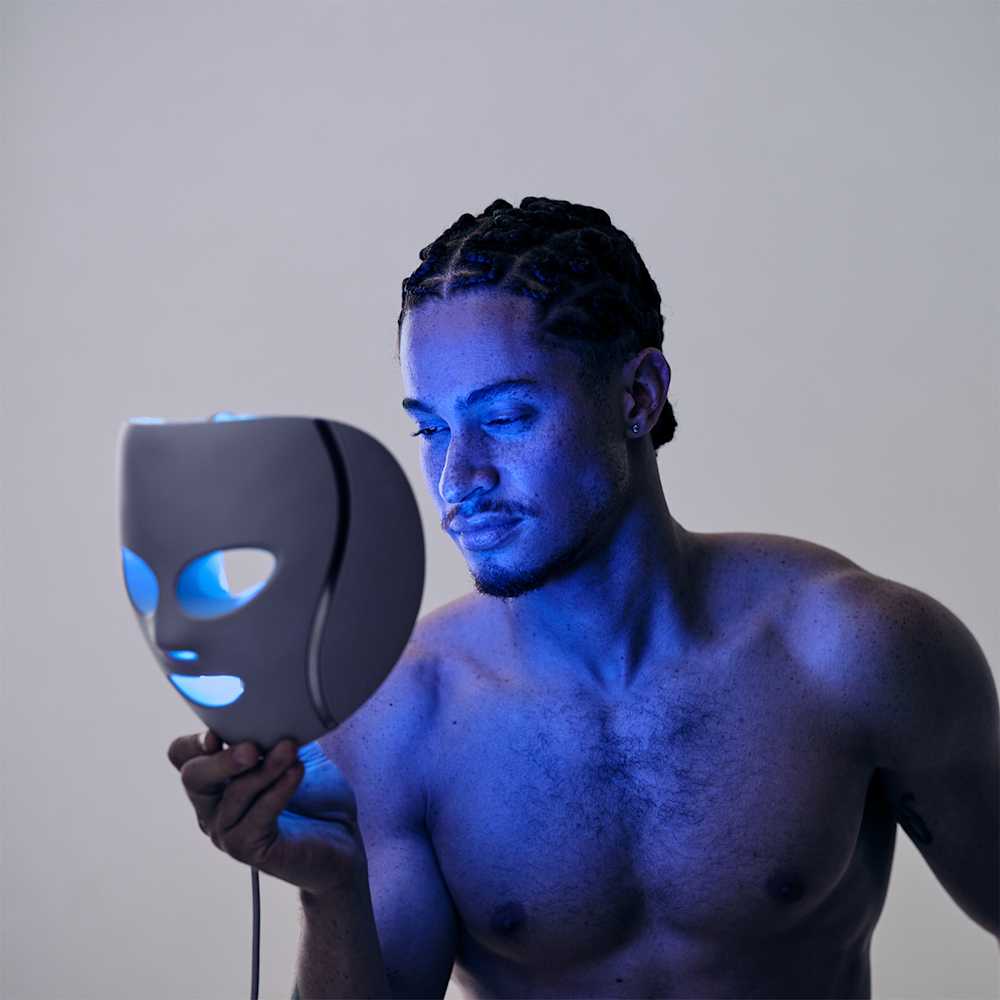 Masque LED Shark CryoGlow avec rafraîchissement du contour des yeux - Bleu Givré