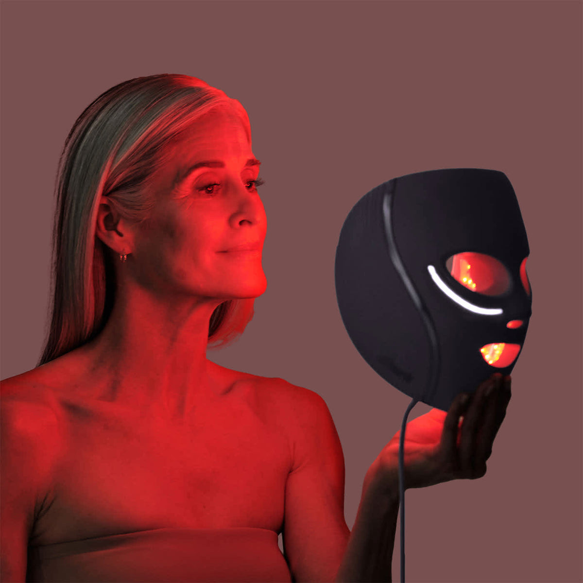 Masque LED Shark CryoGlow avec rafraîchissement du contour des yeux - Bleu Givré