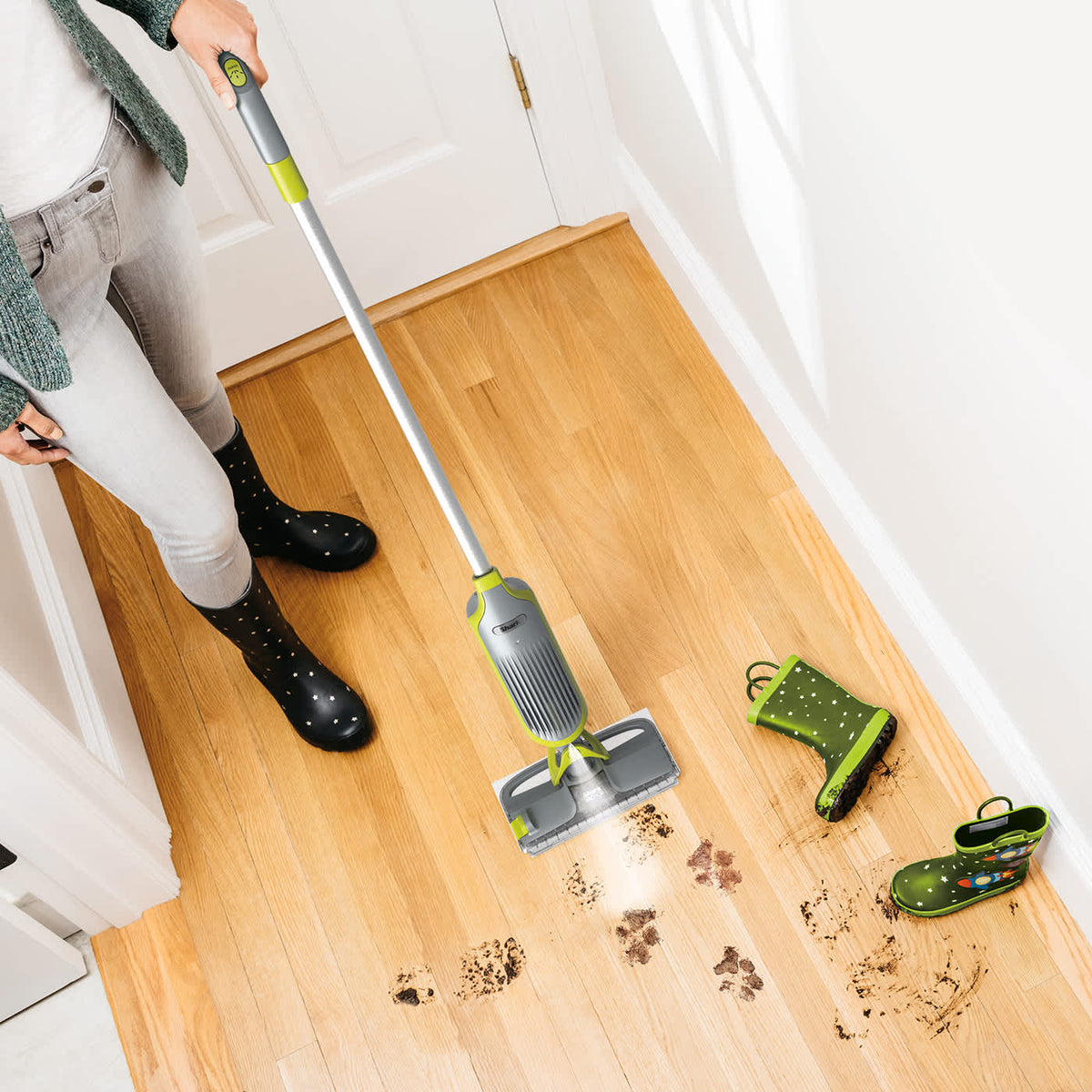 Balai laveur sans fil 2-en-1 Shark VacMop avec tampons jetables
