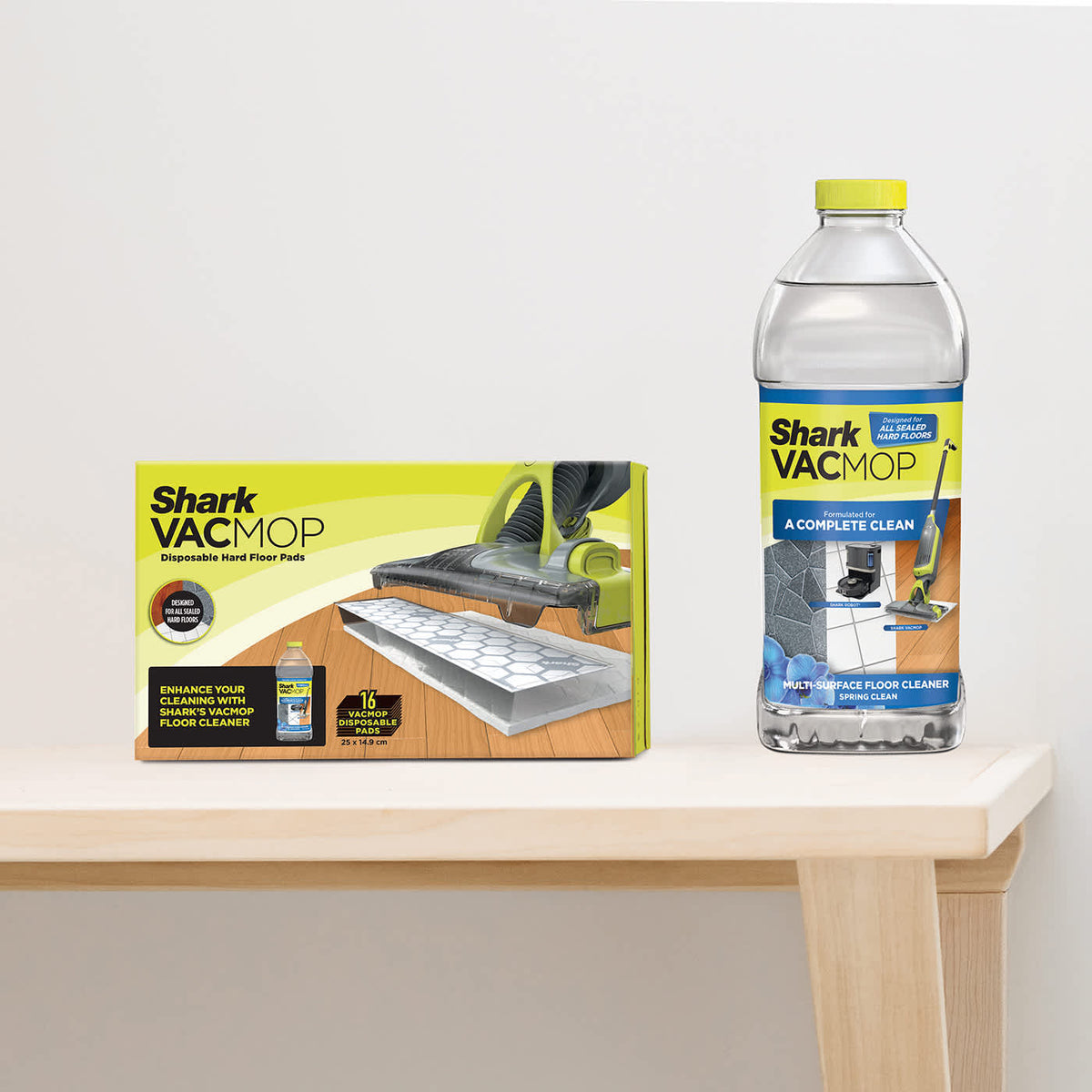 Balai laveur sans fil 2-en-1 Shark VacMop avec tampons jetables