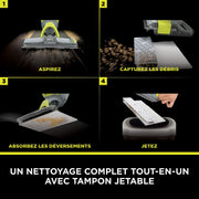 Balai laveur sans fil 2-en-1 Shark VacMop avec tampons jetables