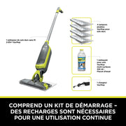 Balai laveur sans fil 2-en-1 Shark VacMop avec tampons jetables