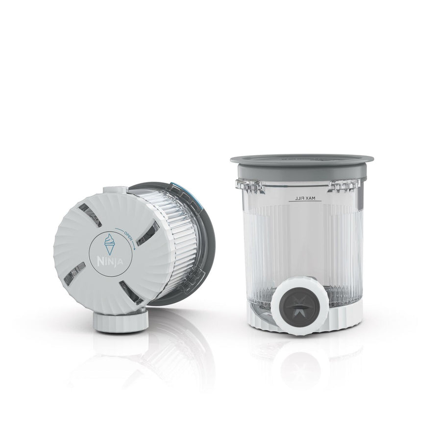 Lot De 2 Pots Pour Ninja Swirl By Creami Avec Couvercles Et Embouts De Rechange Xsk7pntld2euk
