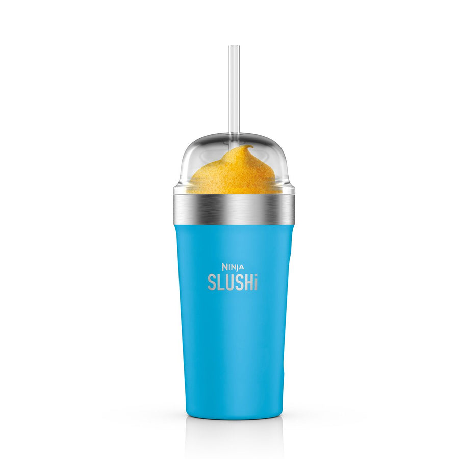 Bubble Cup Isotherme Ninja Slushi Avec Couvercle Et Paille   Bleu