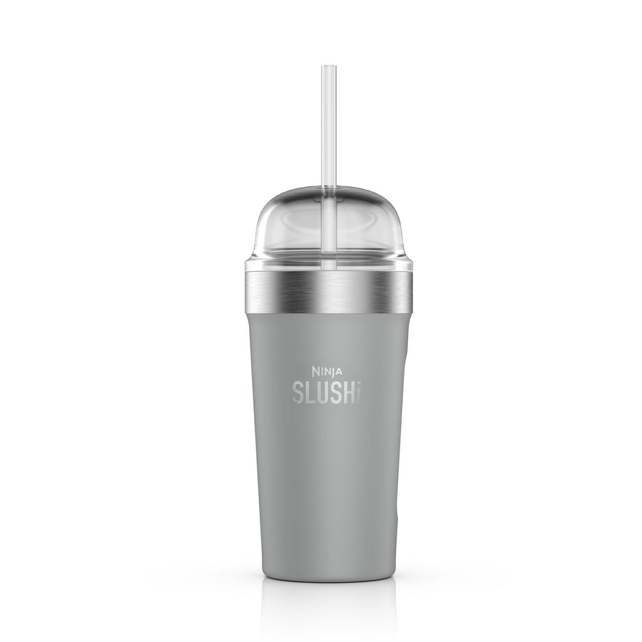 Bubble Cup Isotherme Ninja Slushi Avec Couvercle Et Paille   Gris