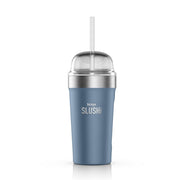 Bubble Cup Isotherme Ninja Slushi Avec Couvercle Et Paille   Bleu Denim