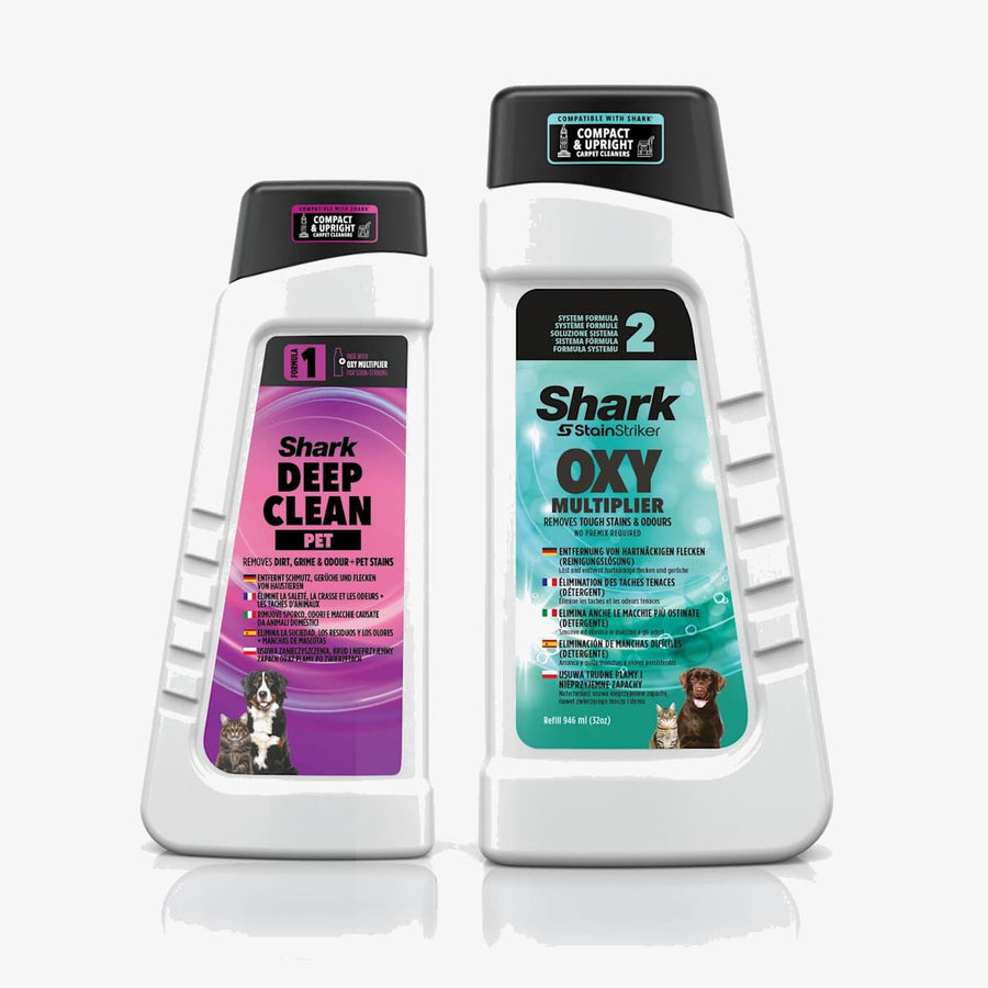 CarpetXpert Pet et Oxy Multiplier de Shark - Pack nettoyant 474 ml/946 ml