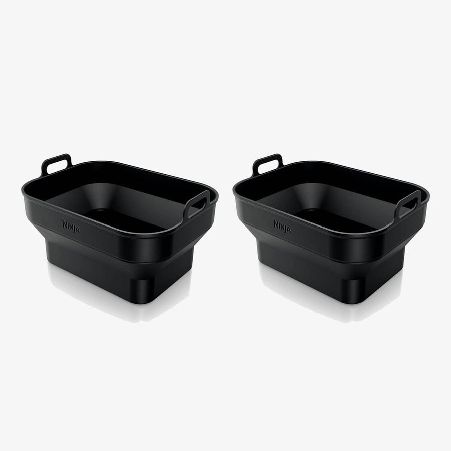Lot De 2 Plats Rectangulaires En Silicone Flexible Pour Air Fryer Ninja X2 Xsklrgtryeuuk