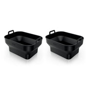 Lot De 2 Plats Rectangulaires En Silicone Flexible Pour Air Fryer Ninja X2 Xsklrgtryeuuk