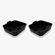 Lot De 2 Plats Rectangulaires En Silicone Rigide Pour Air Fryer Ninja Xskrgdtryeuuk